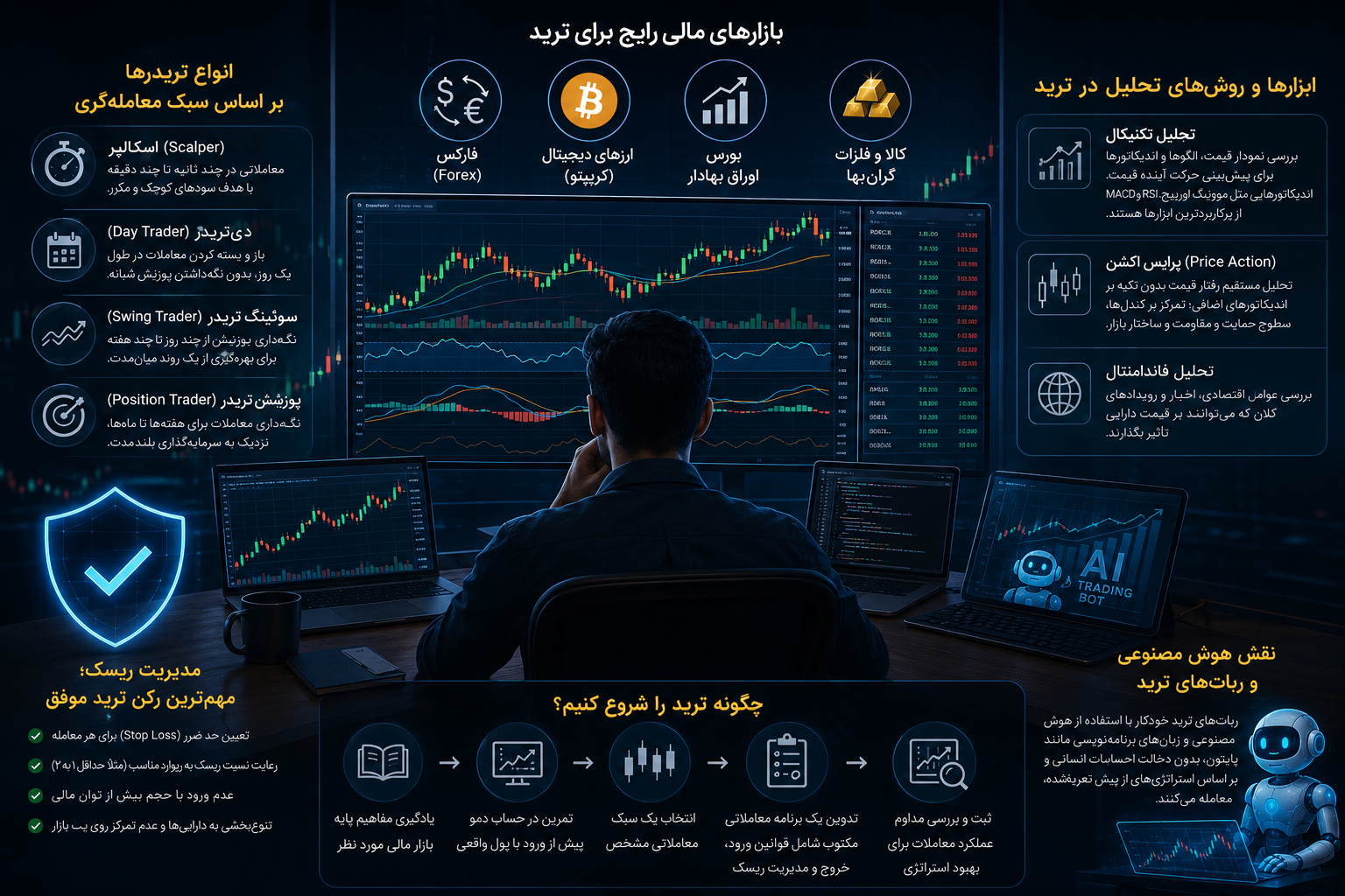 ترید چیست؟ راهنمای کامل و قدم‌به‌قدم ورود به دنیای معامله‌گری